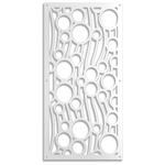 BOLLE - Quadro pannello in forex traforato con 1cm di spessore bianco / 98x198 cm