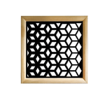 METAMORPHOSIS  - Moduli Decorativi in Legno e PVC nero / 73x73 cm