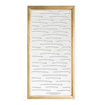 PUDDLE - Moduli Decorativi in Legno e PVC bianco / 73x148 cm