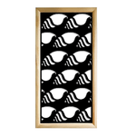 HERMITCRAB - Moduli Decorativi in Legno e PVC nero / 73x73 cm