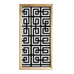 THAI - Moduli Decorativi in Legno e PVC nero / 98x98 cm