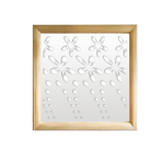 SPRING - Moduli Decorativi in Legno e PVC bianco / 48x48 cm