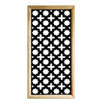 CROSS - Moduli Decorativi in Legno e PVC nero / 47x94 cm