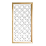 ALADIN - Moduli Decorativi in Legno e PVC nero / 47x94 cm