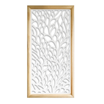 CODIUM - Moduli Decorativi in Legno e PVC bianco / 47x94 cm