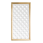 ROMBI - Moduli Decorativi in Legno e PVC bianco / 47x94 cm