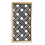 CLASSIC D - Moduli Decorativi in Legno e PVC nero / 47x94 cm