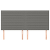 Testiera-4-pz-Grigio-Scuro-90x5x78-88-cm-in-Tessuto