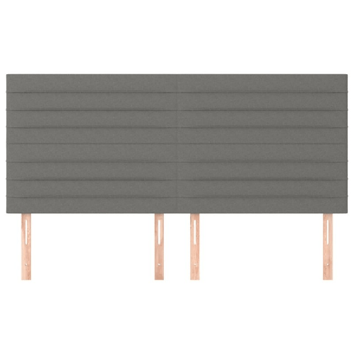 Testiera-4-pz-Grigio-Scuro-90x5x78-88-cm-in-Tessuto