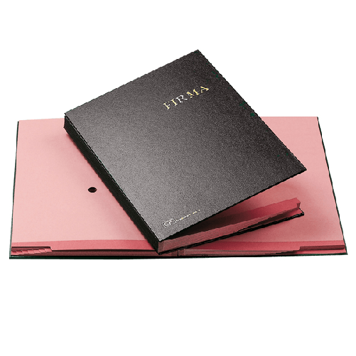 FRASCHINI LIBRO FIRMA 14 PAGINE NERO 24X34CM 614-E FRASCHINI