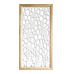 ALVEARE - Moduli Decorativi in Legno e PVC bianco / 73x148 cm