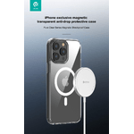 Devia Custodia antiurto magnetica trasparente per iPhone 14 Pro (6,1 pollici) - Trasparente