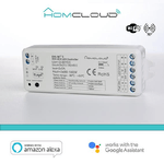 Ricevitore DIM +pulsante 12/36V DC,2CH*5A, Wi-Fi+RF 2.4G CCT