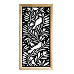 COLIBRI - Moduli Decorativi in Legno e PVC nero / 98x98 cm