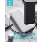 Power Bank V3 10.000mah 2 uscite 21 A.con protezione Bianco