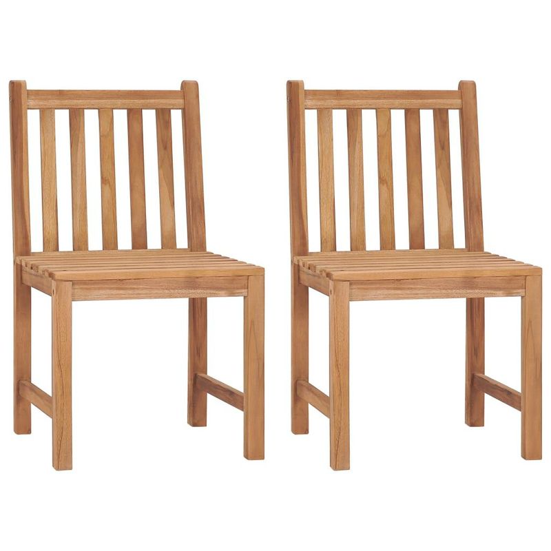 vidaXL-Sedie-da-Giardino-2-pz-con-Cuscini-in-Legno-Massello-di-Teak