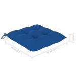 vidaXL-Sedie-da-Giardino-2-pz-con-Cuscini-in-Legno-Massello-di-Teak