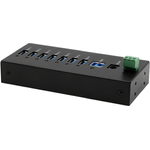 HUB USB 3.2 a 7 porte Gen1 incl. cavo USB incl. cavo USB, montaggio a parete su guida DIN K