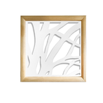 ALBERI - Moduli Decorativi in Legno e PVC bianco / 47x94 cm