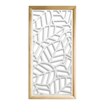 TROPICA - Moduli Decorativi in Legno e PVC bianco / 47x94 cm