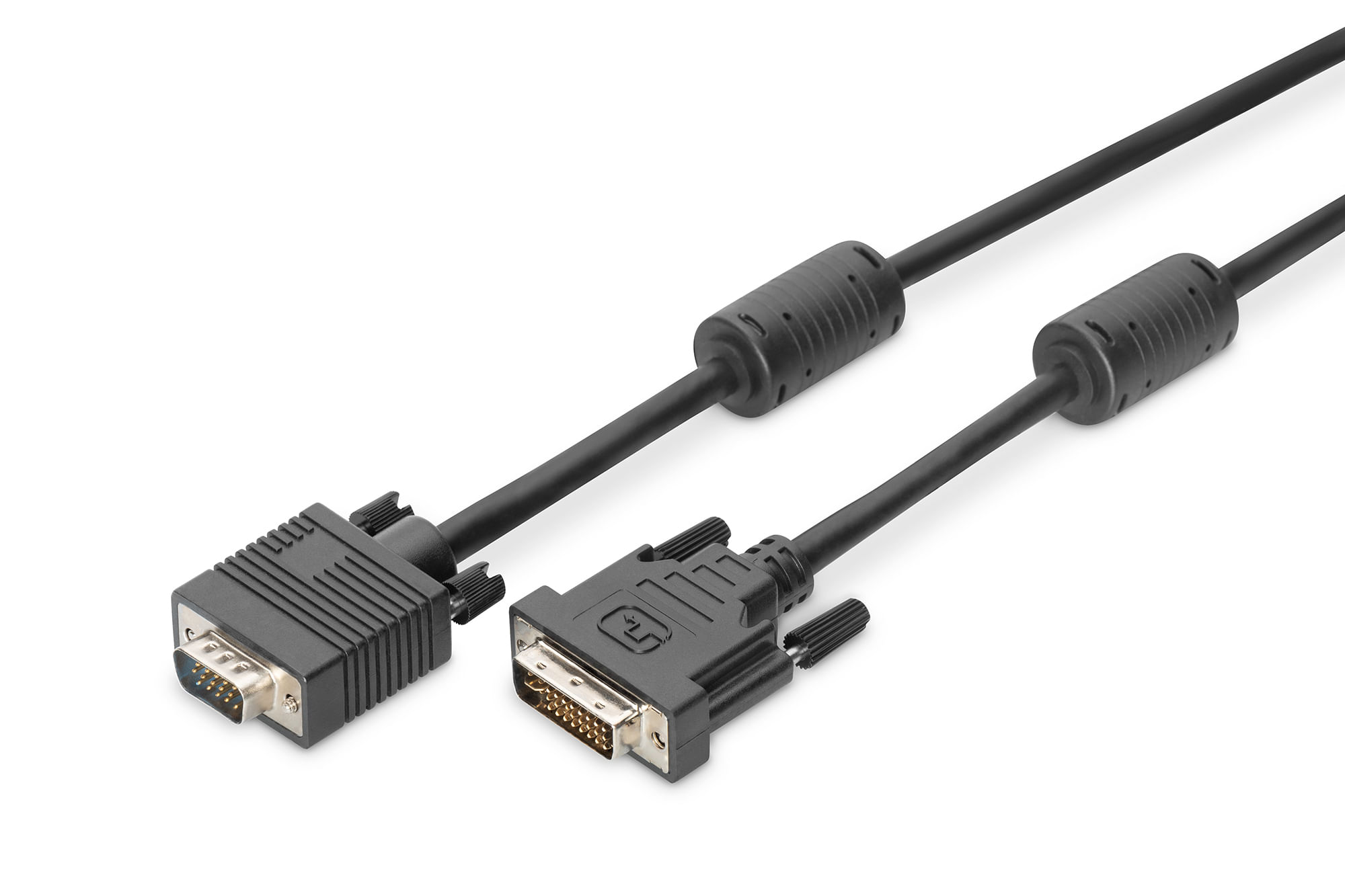 Digitus Cavo Monitor Connettori Dvi 24+5 Maschio-Vga 15 Poli Maschio Mt.1.80 (Ak 622N)