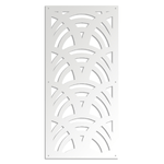 MAORI - Pannello in PVC traforato - Parasole bianco / 73x148 cm