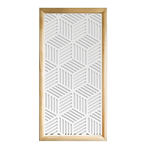 CUBIC - Moduli Decorativi in Legno e PVC nero / 98x98 cm