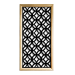 ECLECTIC - Moduli Decorativi in Legno e PVC bianco / 48x48 cm