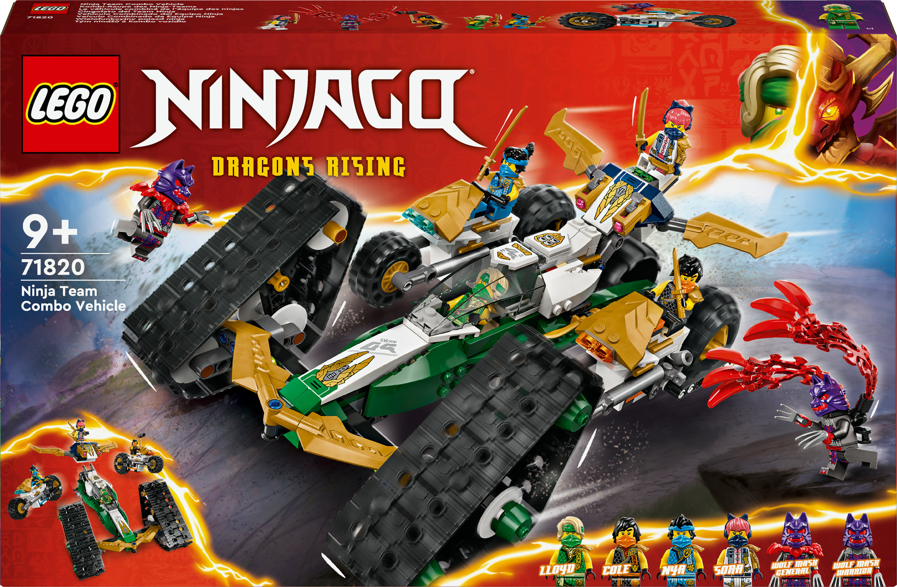 Lego Set di Costruzioni Lego Ninja Team Combo Vehicle Multicolore 576 Pezzi