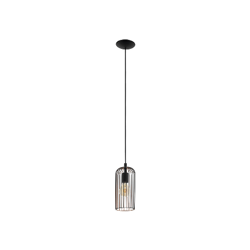 Lampadario-Industrial-Roccamena-1-Luce-Acciaio-Nero-E-Rame