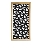 SEGMENTI - Moduli Decorativi in Legno e PVC bianco / 47x94 cm