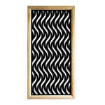 VERTICALWAVES - Moduli Decorativi in Legno e PVC nero / 73x148 cm