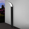 Piantana-Moderna-Da-Esterno-Fiumicino-Led-Alluminio-Nero-H90Cm