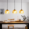 Lampadario-Contemporaneo-Albaraccin-3-Luci-Metallo-Nero