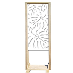 FILODENDRO - Separè  - Paravento modulabile - 70x190cm - in Legno e PVC bianco