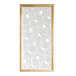 AIM - Moduli Decorativi in Legno e PVC nero / 73x148 cm