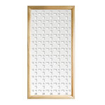 BISCUIT - Moduli Decorativi in Legno e PVC bianco / 73x148 cm