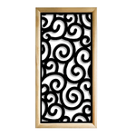 GHIRIGORI - Moduli Decorativi in Legno e PVC nero / 47x94 cm