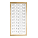 CLOUDS - Moduli Decorativi in Legno e PVC nero / 73x148 cm