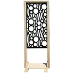 BOLLE - Separè - Paravento modulabile - 70x190cm - in Legno e PVC Bianco