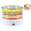 Melchioni-BABELE-Trasparente-Bianco-245-W-Adatto-per-l’essicazione-di-vari-alimenti-come-frutta-verdura-funghi-con-5-vassoi-removibili