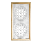 BALLS - Moduli Decorativi in Legno e PVC bianco / 98x98 cm