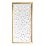 BOLERO - Moduli Decorativi in Legno e PVC bianco / 47x94 cm