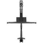 InLine Workstation-Tischhalterung mit Lifter und USB 3.0, beweglich, f¼r Tastatur