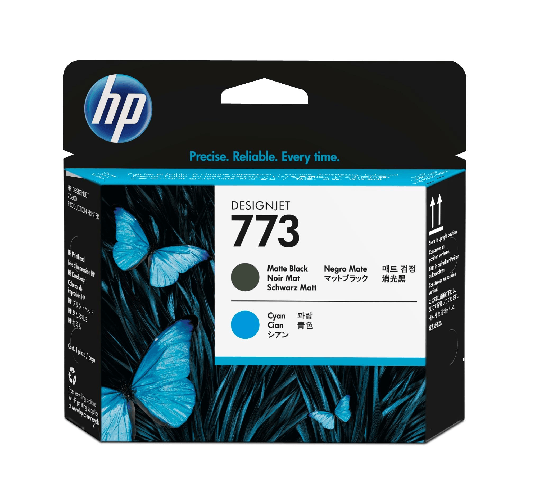 Hewelett Packard HP Testina di stampa nero opaco/ciano DesignJet 773