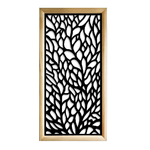 CODIUM - Moduli Decorativi in Legno e PVC nero / 98x98 cm