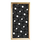 AIM - Moduli Decorativi in Legno e PVC nero / 73x73 cm