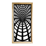 BLACKHOLE - Moduli Decorativi in Legno e PVC bianco / 73x148 cm