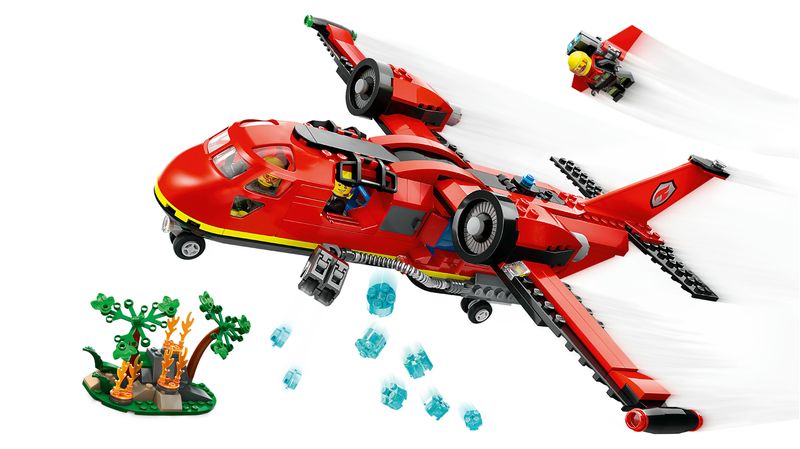 LEGO-City-60413-Aereo-Antincendio-Giocattolo-dei-Vigili-del-Fuoco-per-Bambini-di-6--Anni-con-3-Minifigure-dei-Pompieri