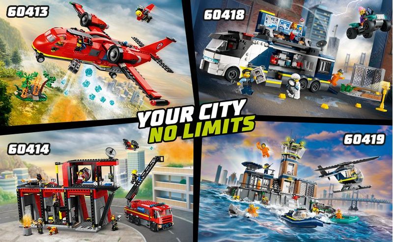 LEGO-City-60413-Aereo-Antincendio-Giocattolo-dei-Vigili-del-Fuoco-per-Bambini-di-6--Anni-con-3-Minifigure-dei-Pompieri